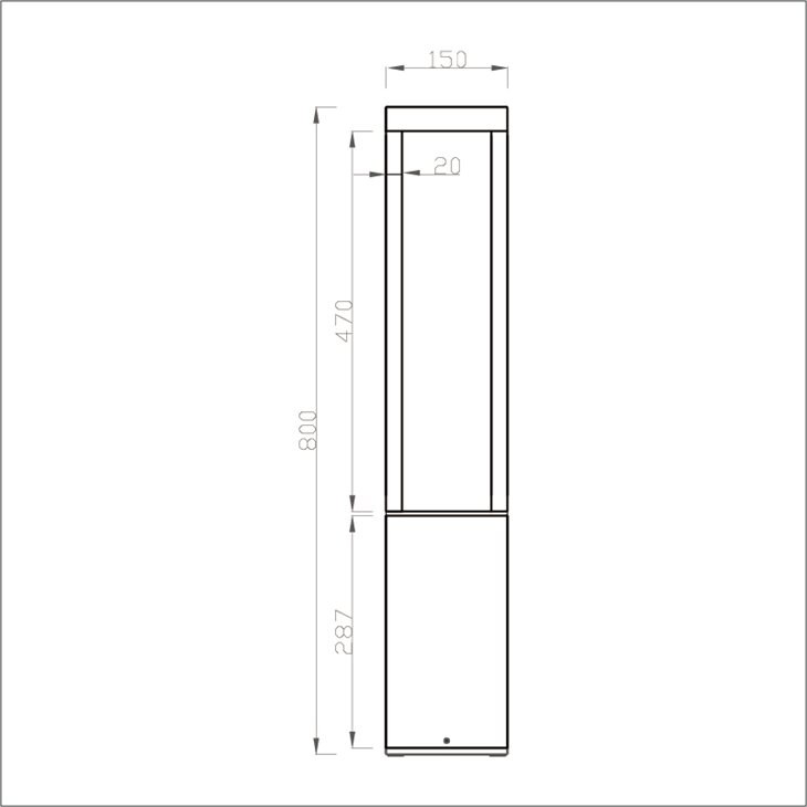 Landscape Outdoor Lawn Lamp Waterproof IP65 Driveway Yard Lighting Round Pole Street Post Top Light Led Solar Garden Light